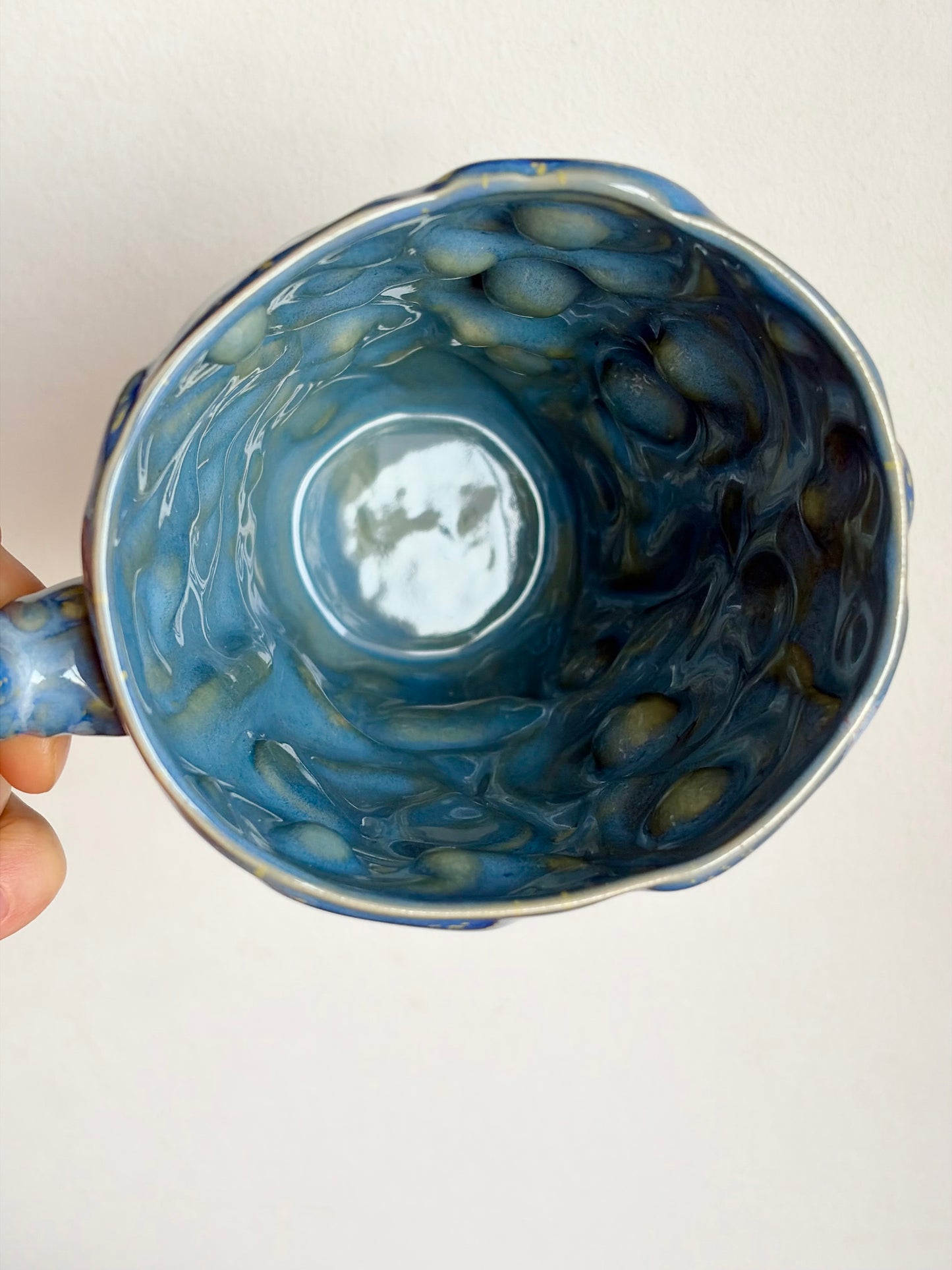 Kubek ceramiczny „Twist” niebieski