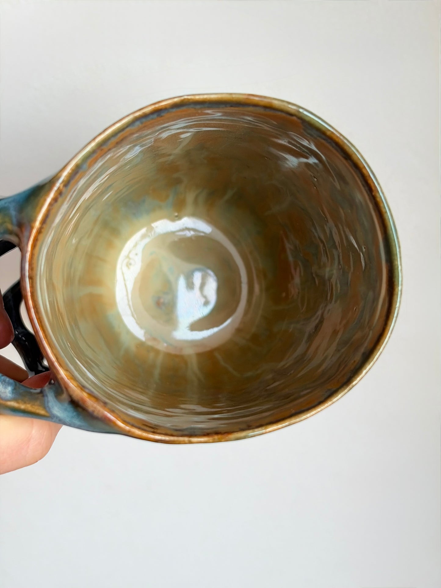 Kubek ceramiczny “Tripto” turkusowy