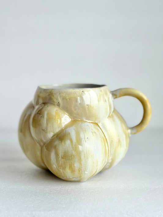 Kubek ceramiczny “Bubbles 3” żółty