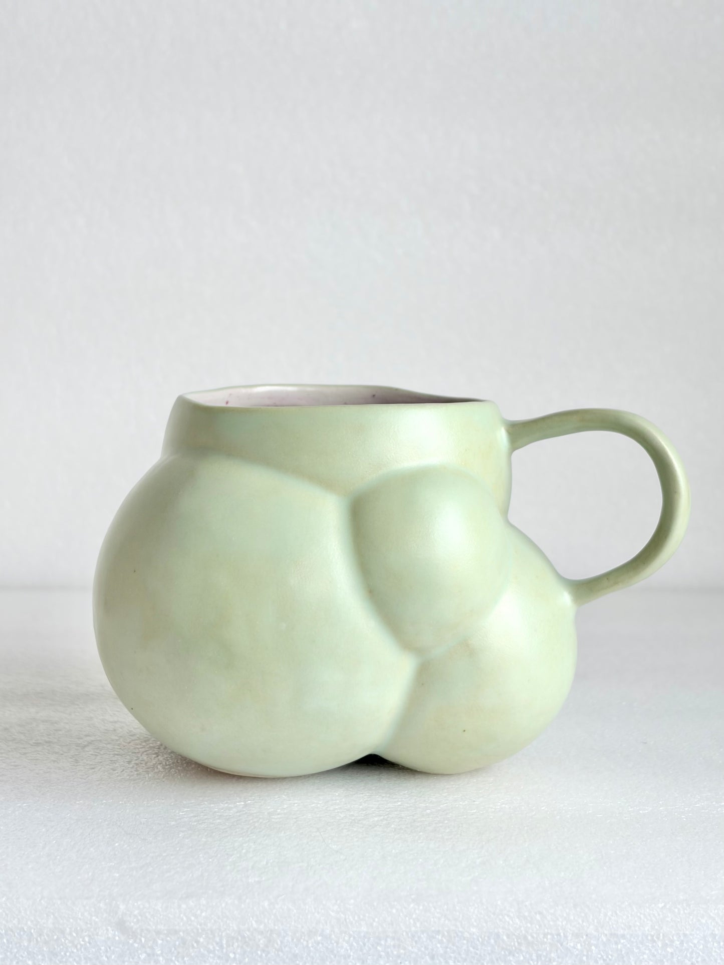 Kubek ceramiczny “Bubbles 3” zielono-różowy