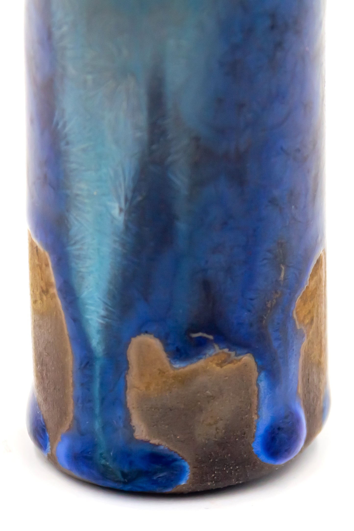 Buteleczka ceramiczna w kolorze granatowym