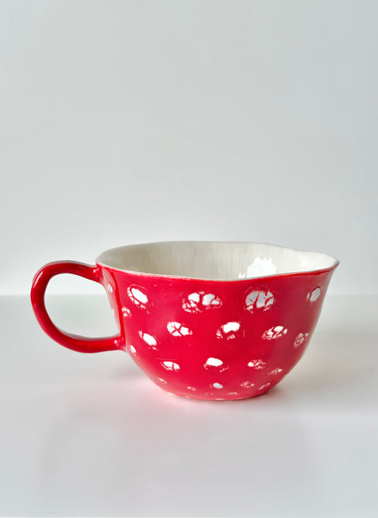 Mug en porcelaine plaqué or