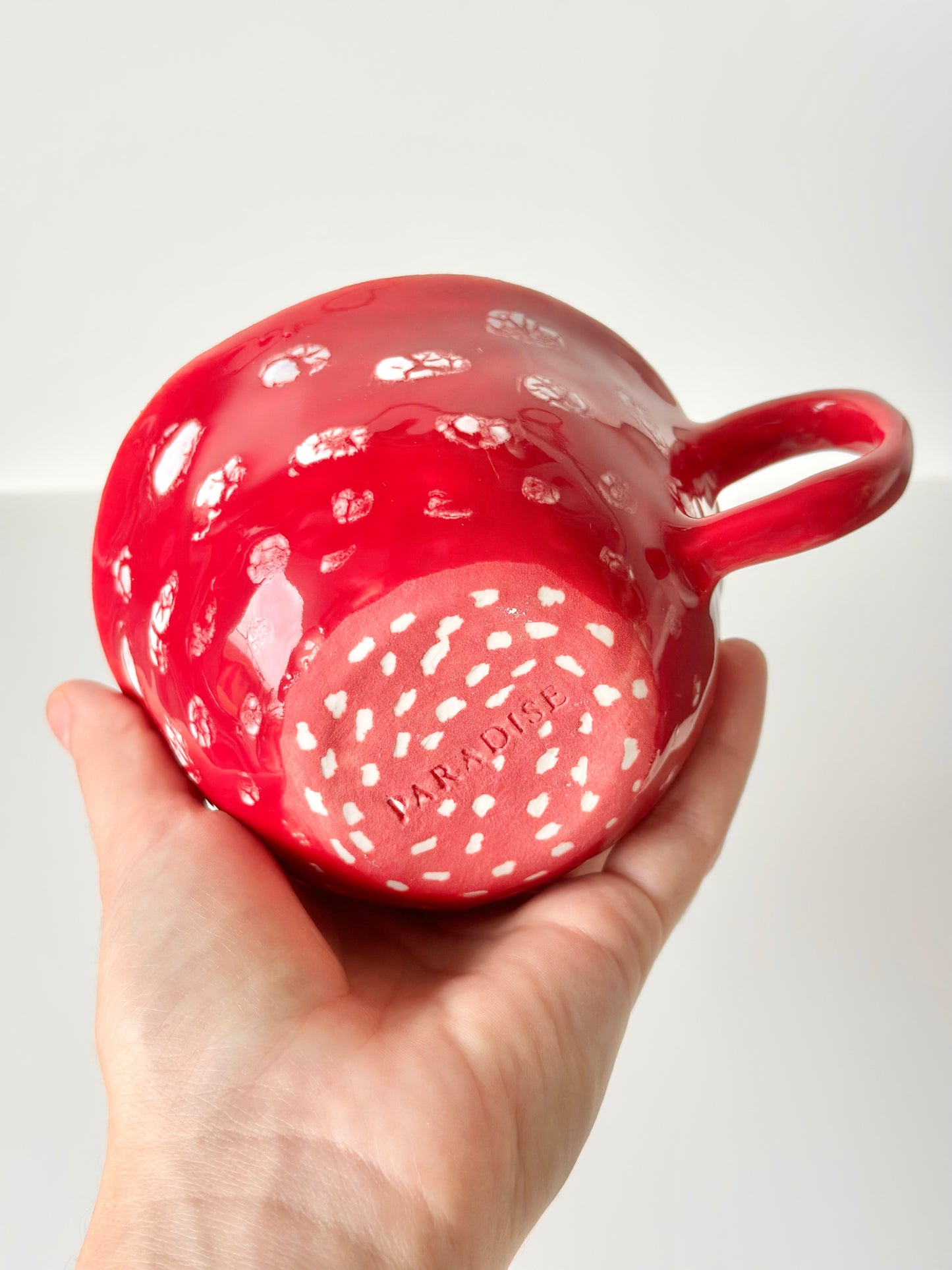 Mug en porcelaine plaqué or