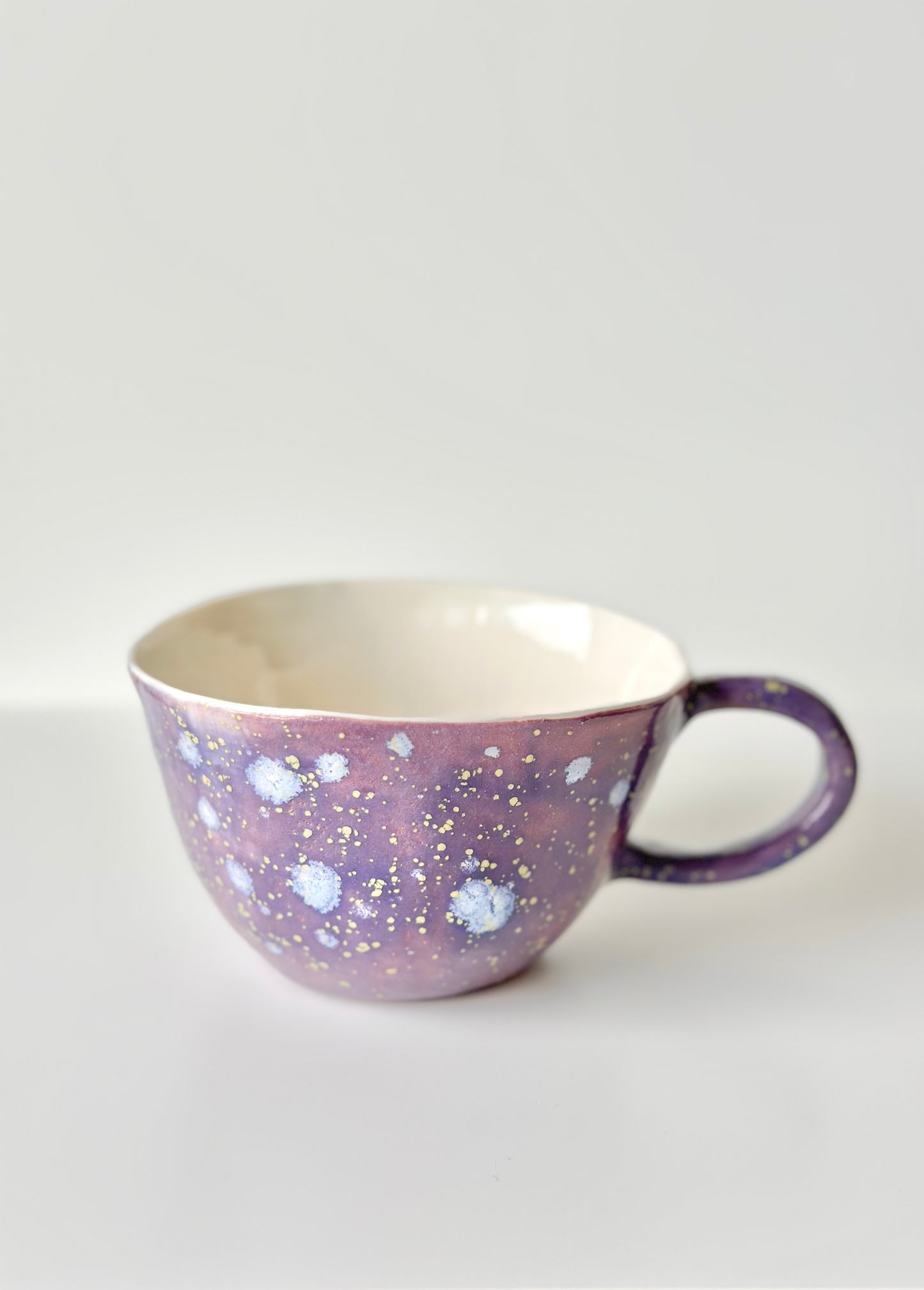 Mug en porcelaine plaqué or