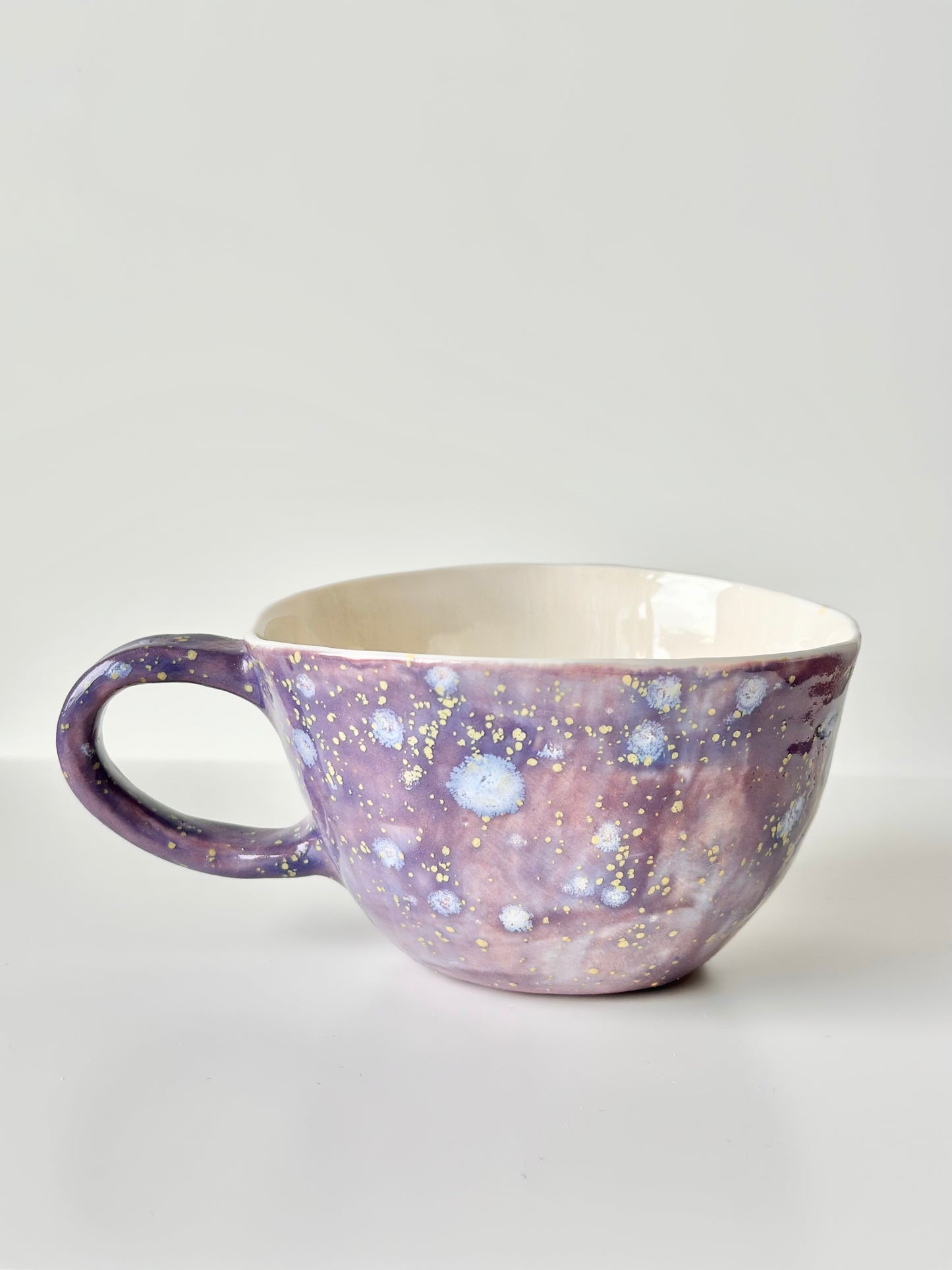 Mug en porcelaine plaqué or