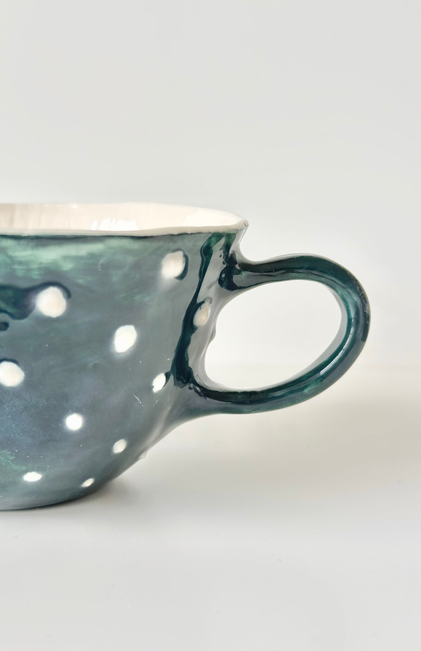 Mug en porcelaine plaqué or