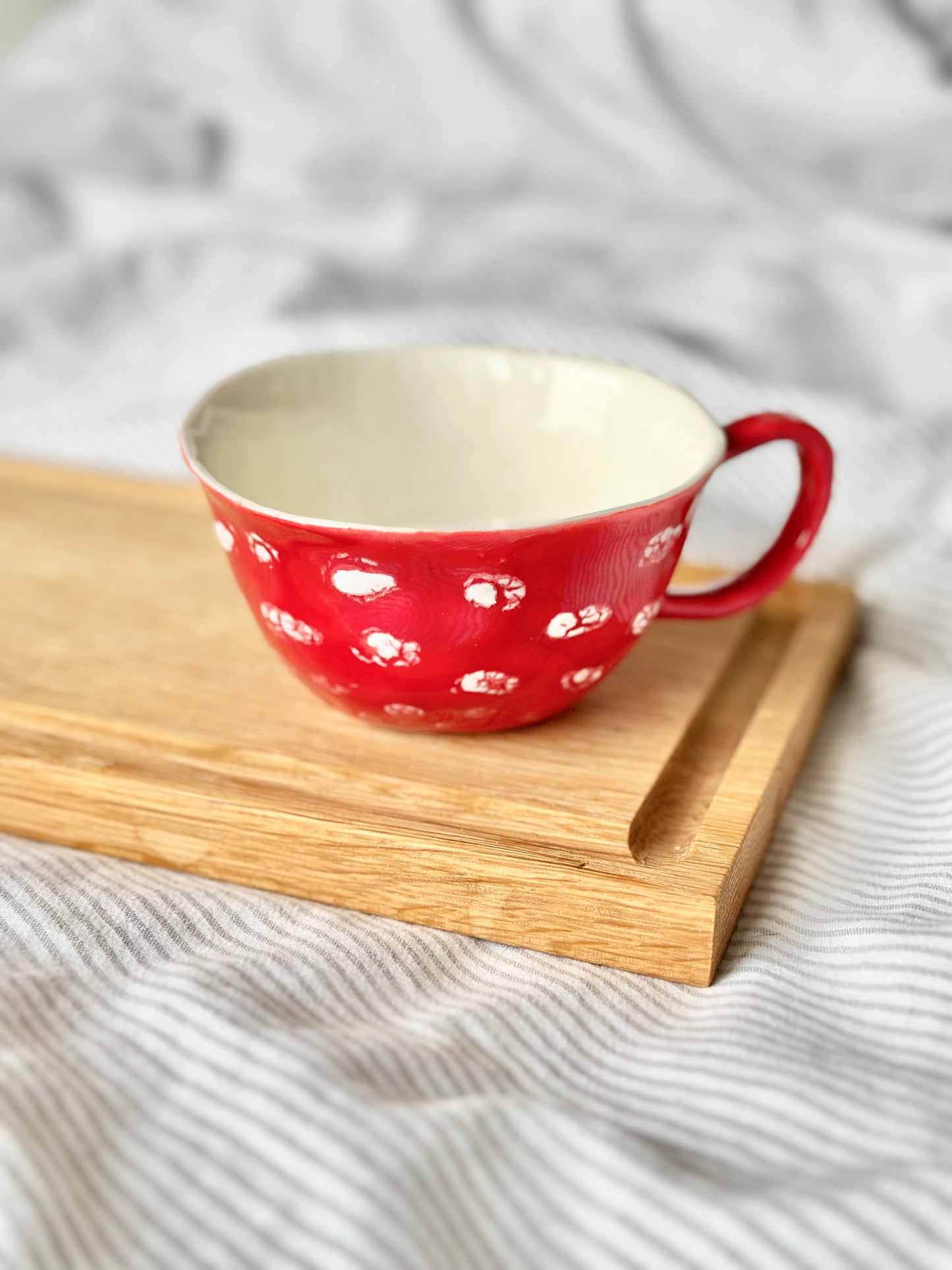 Mug en porcelaine plaqué or