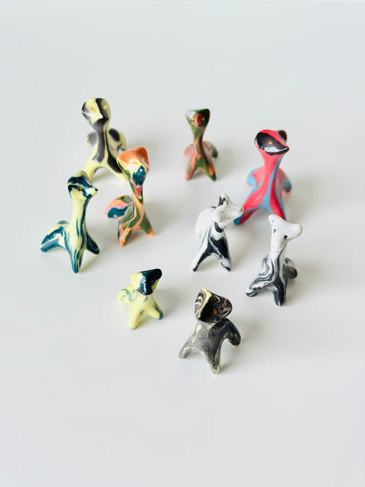 Figurka porcelanowa "Werlingtin pstrobrzuchy"