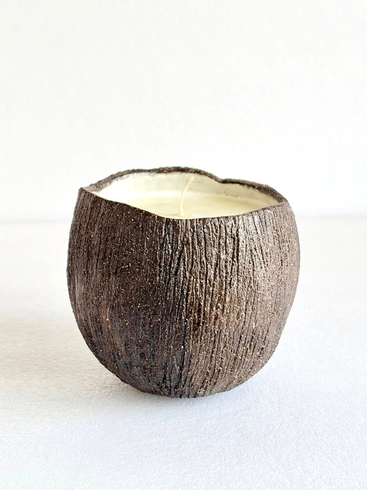 Mini crâne en céramique marron