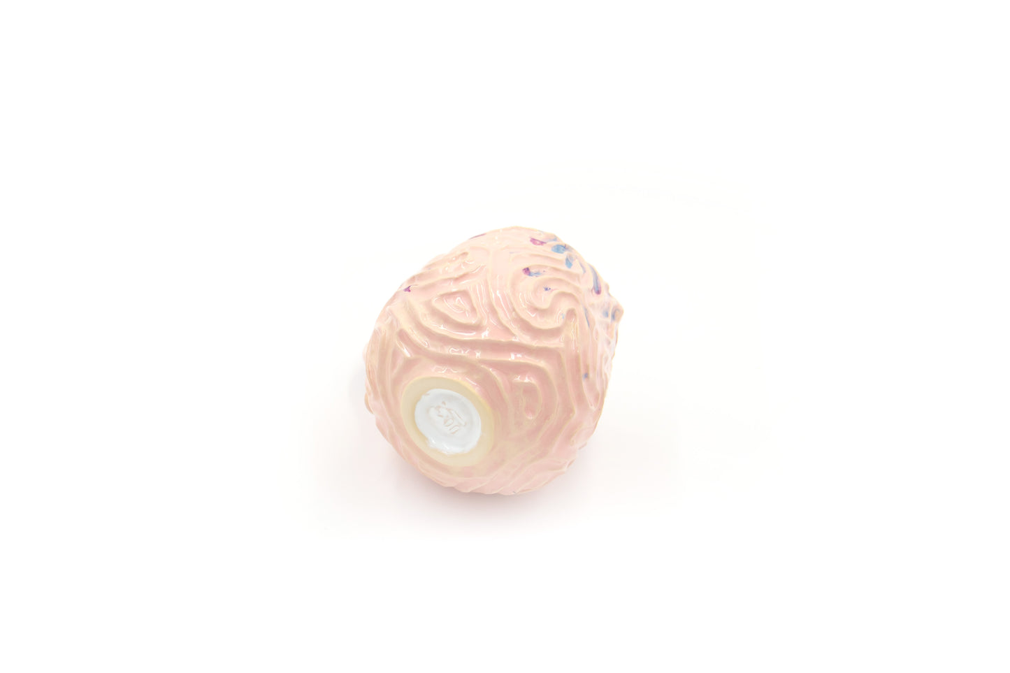 Kubek ceramiczny w kolorze różowym ze spodkiem