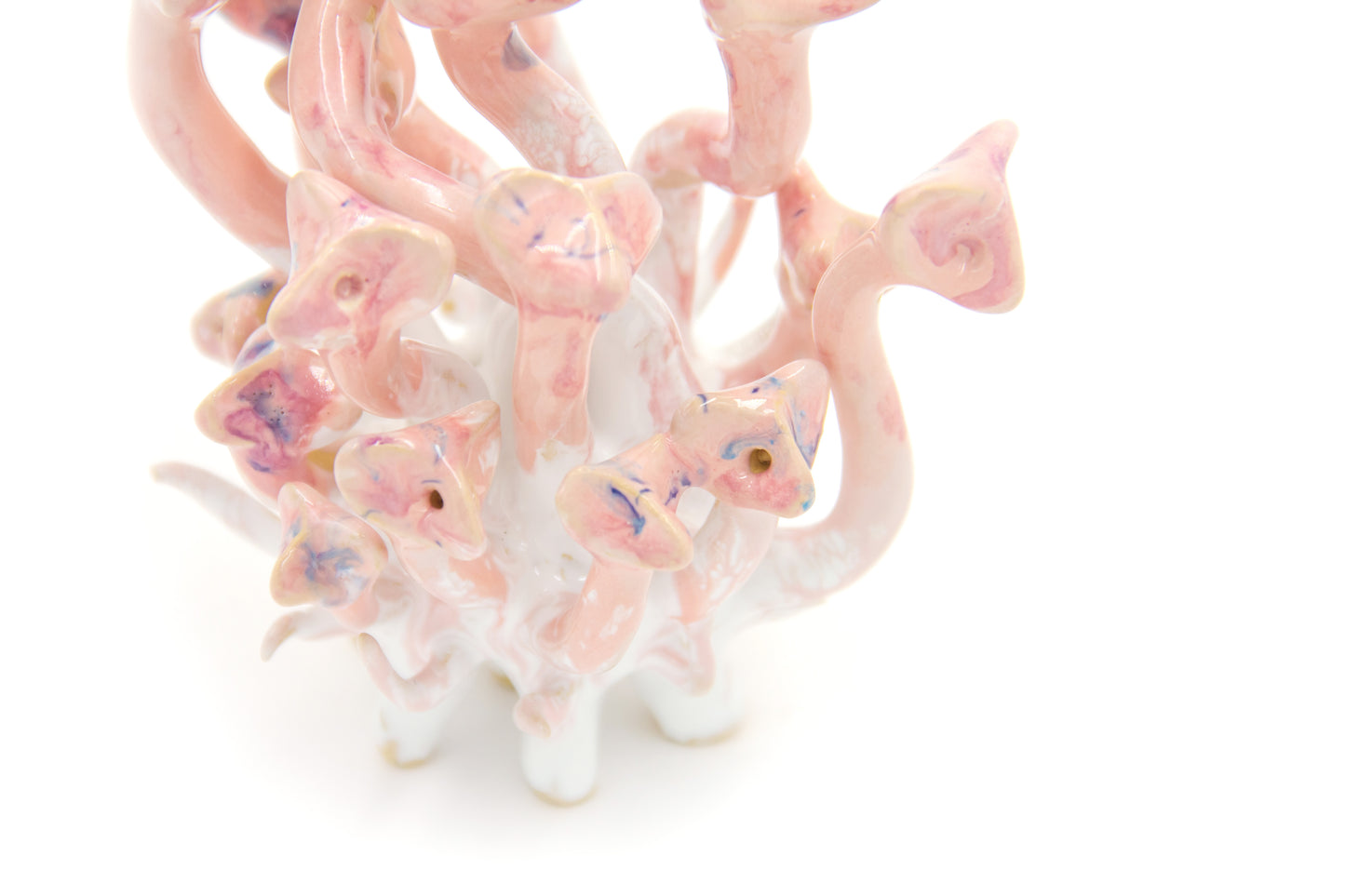 Werling pierworodny ceramiczny w kolorze biało-różowym