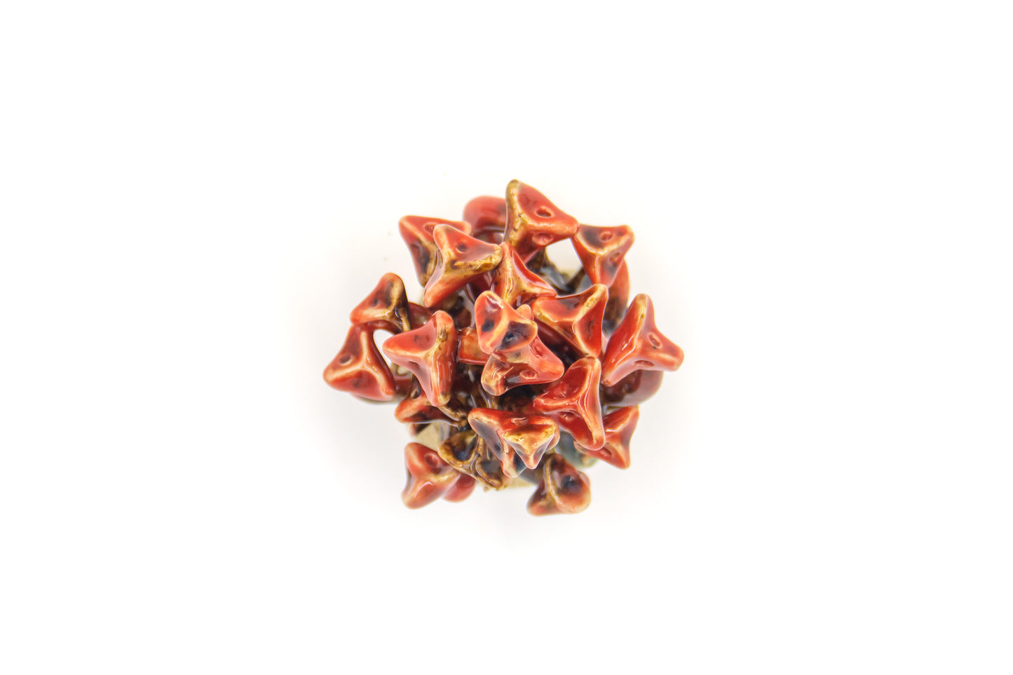 Werling pierworodny ceramiczny w kolorze czerwono-brązowym