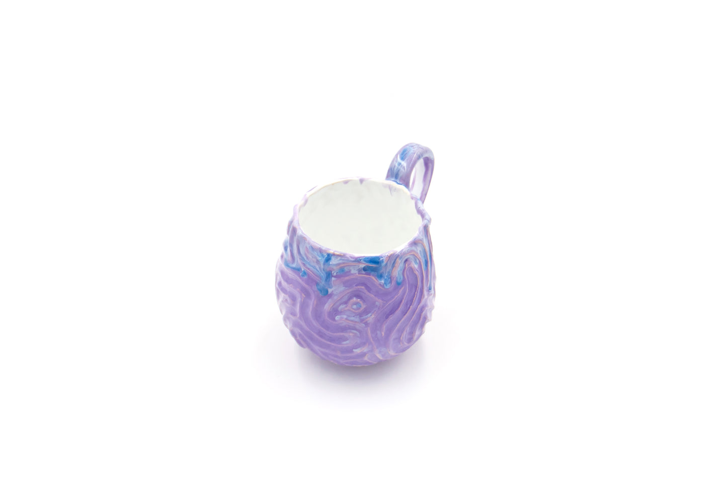Kubek ceramiczny w kolorze fioletowym