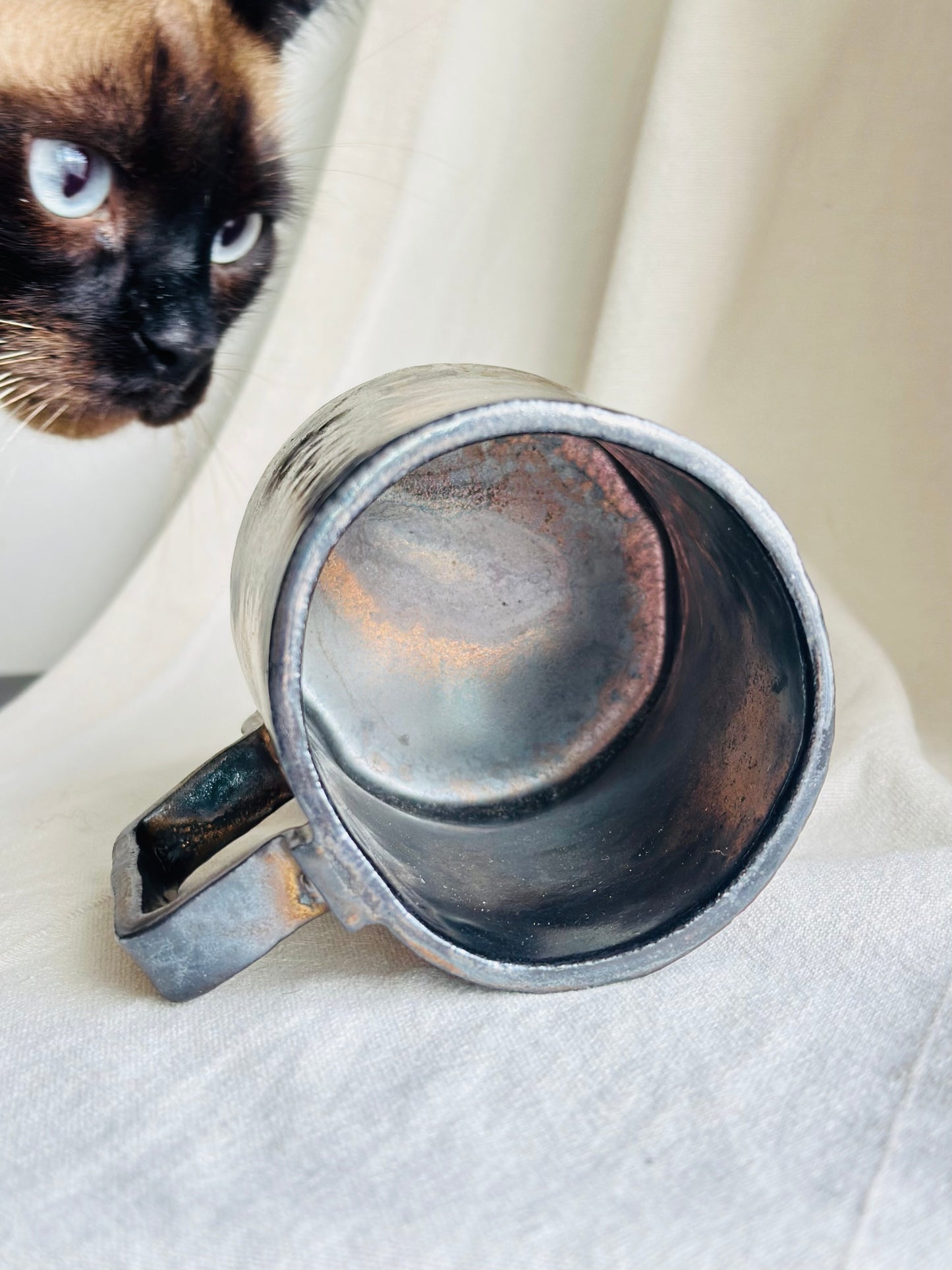 Mug en céramique « Champignons » marron et beige