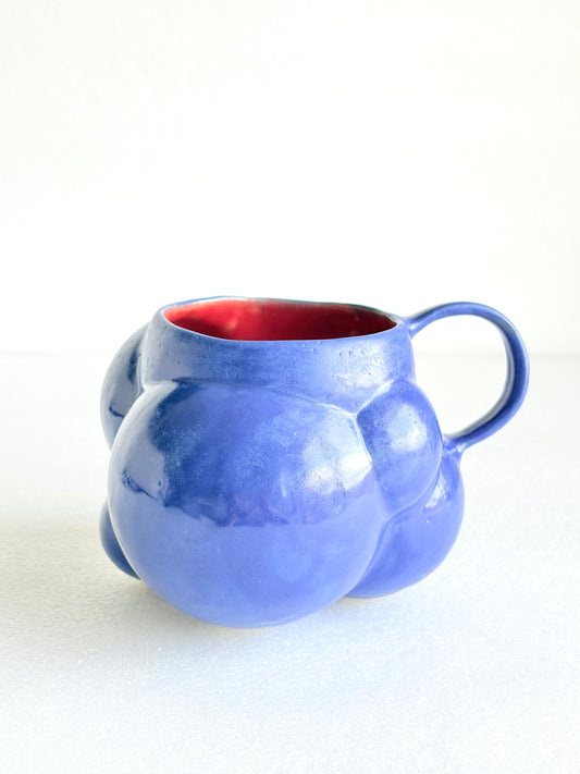 Kubek ceramiczny “Bubbles 3” granatowo-czerwony (Copy)