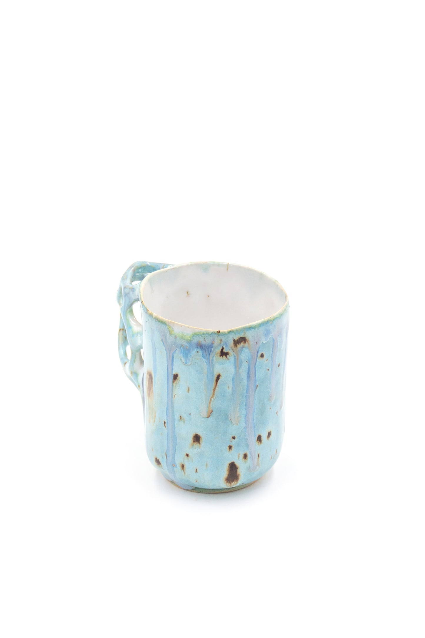 Kubek ceramiczny w kolorze niebieskim