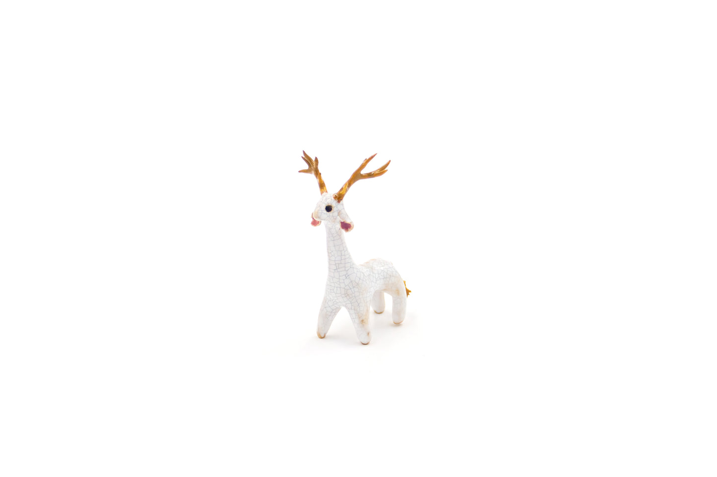 Werlingtin świąteczny ceramiczny w kolorze brązowo-białym