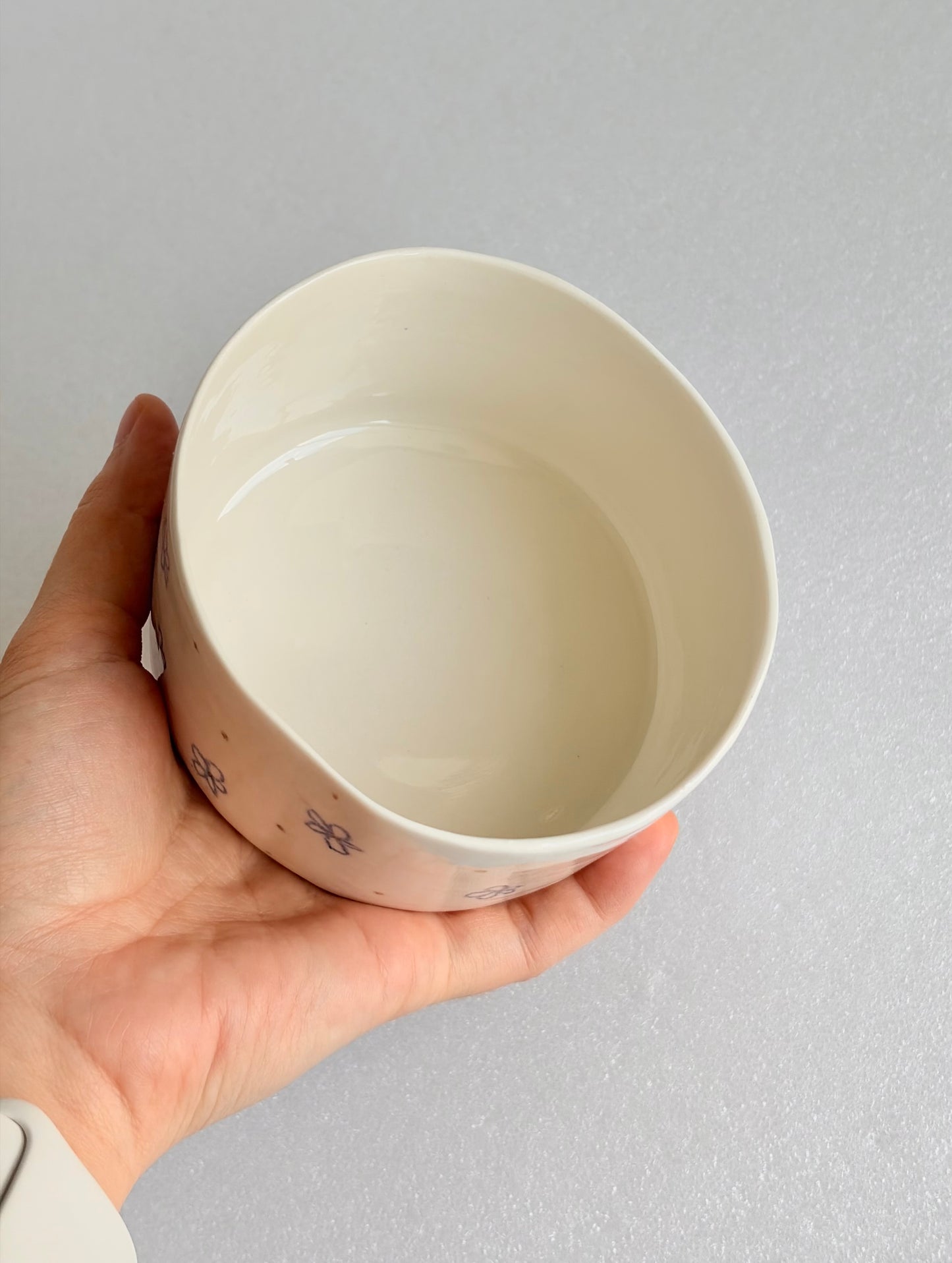 Miska porcelanowa w kwiatki