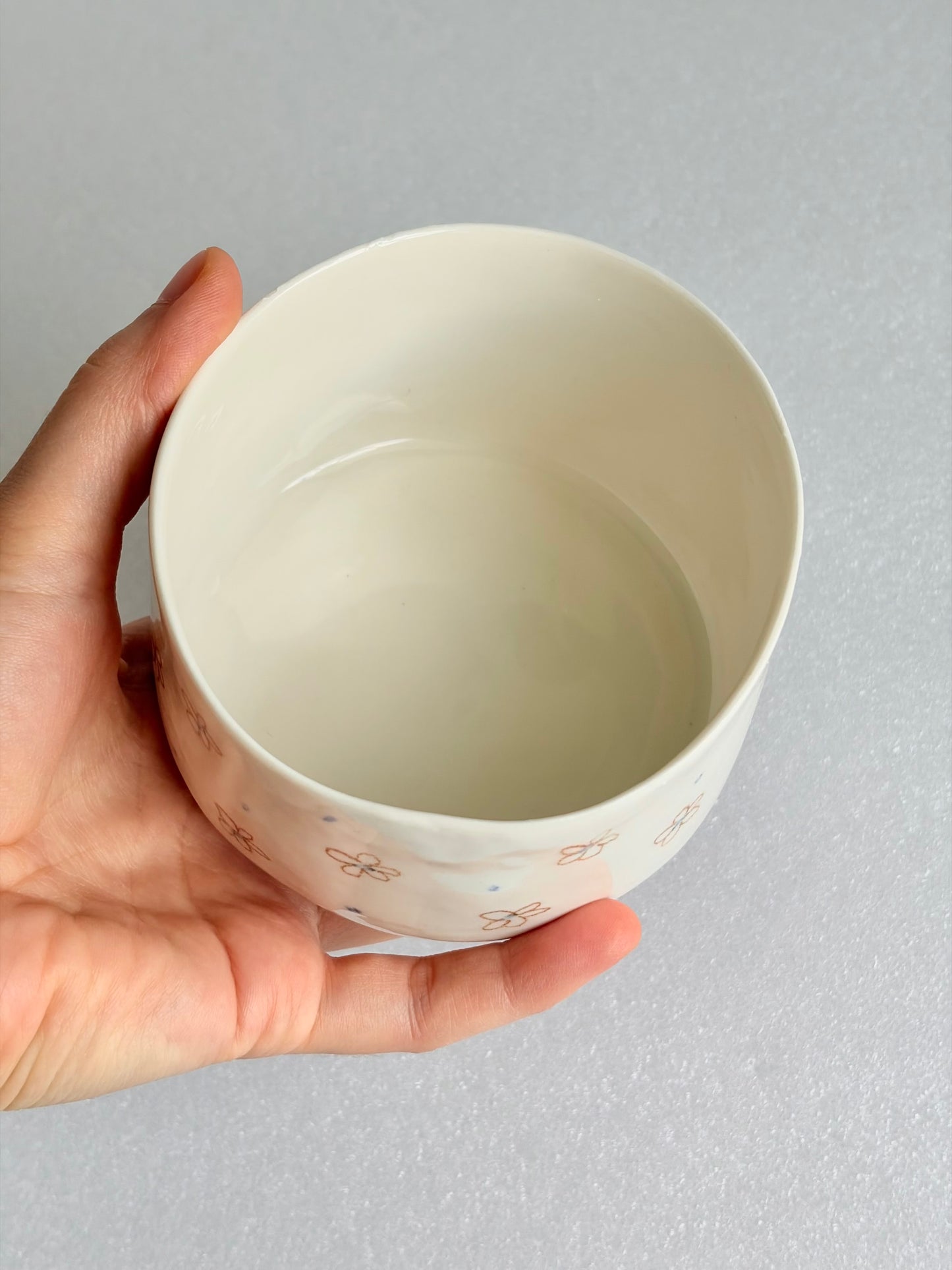 Miska porcelanowa w kwiatki