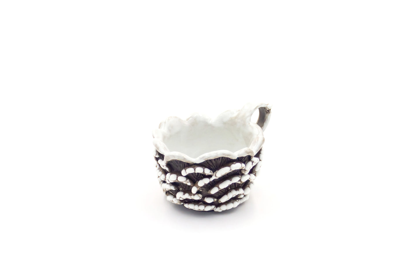 Kubek ceramiczny czarno-biały
