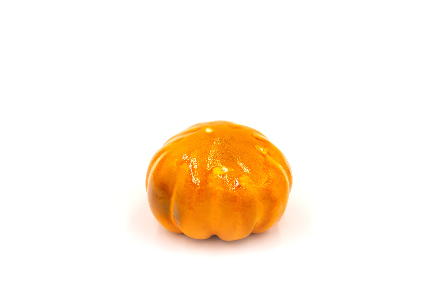 Dynia szkatulka ceramiczna w kolorze pomarańczowym