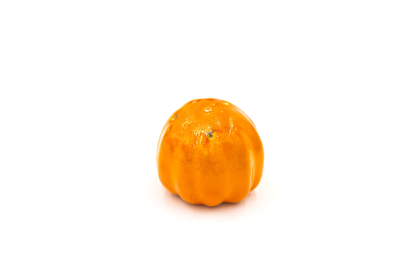 Dynia szkatulka ceramiczna w kolorze pomarańczowym