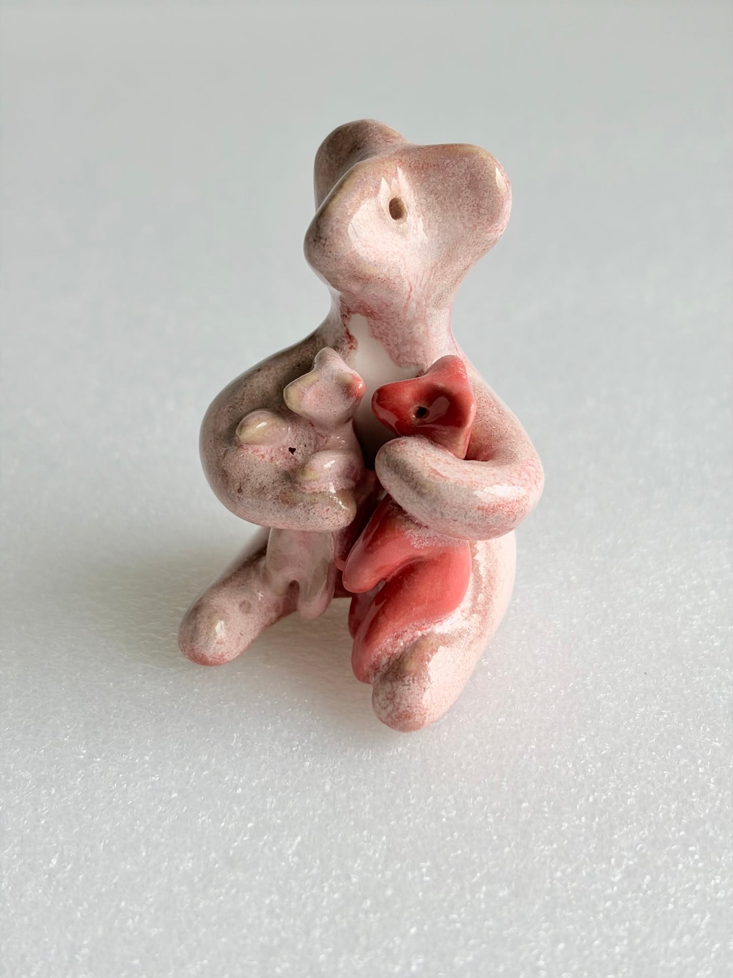 Grande Famille Werling, sculpture en porcelaine avec dorure