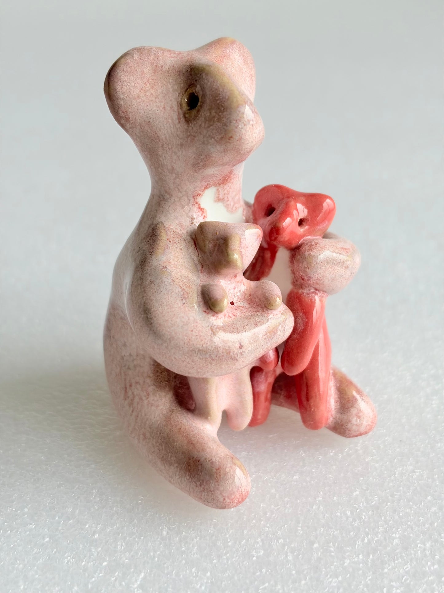Grande Famille Werling, sculpture en porcelaine avec dorure