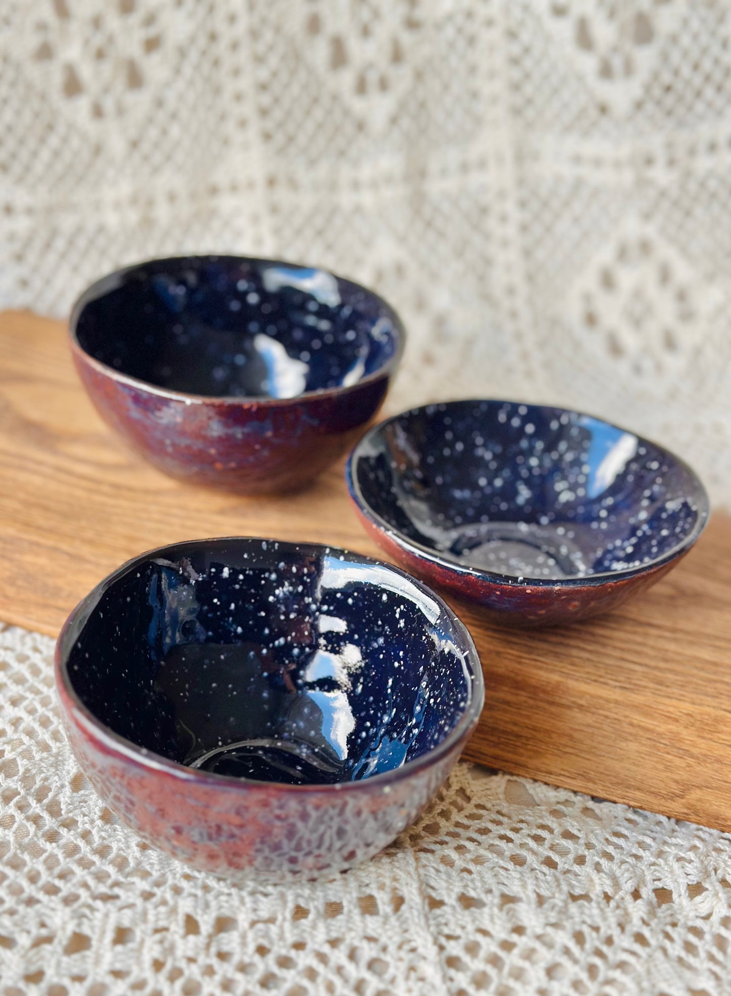 Bol en céramique marron et vert