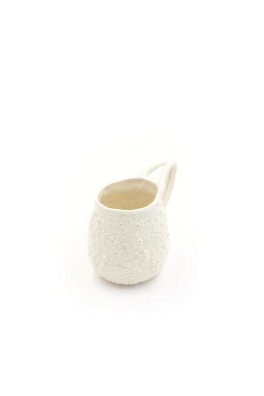 Mug en porcelaine "Rafflesio", blanc avec plaqué or