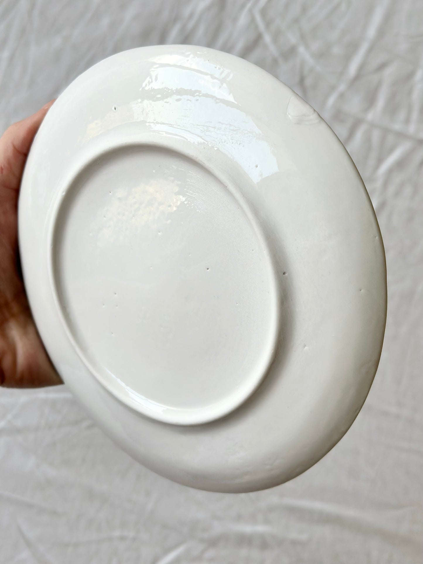 Talerz porcelanowy z rysunkiem