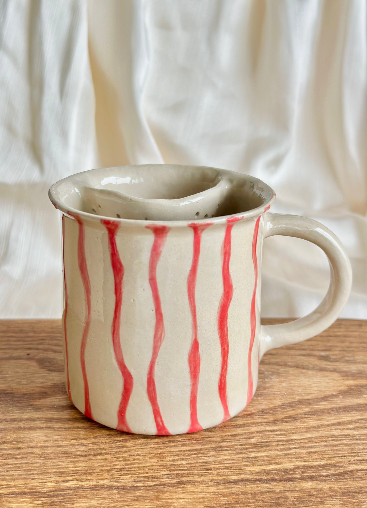 Mug en porcelaine plaqué or