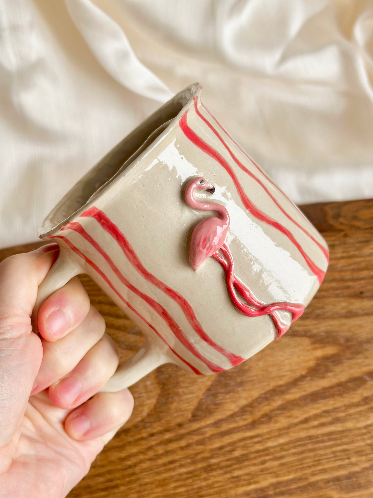 Mug en porcelaine plaqué or