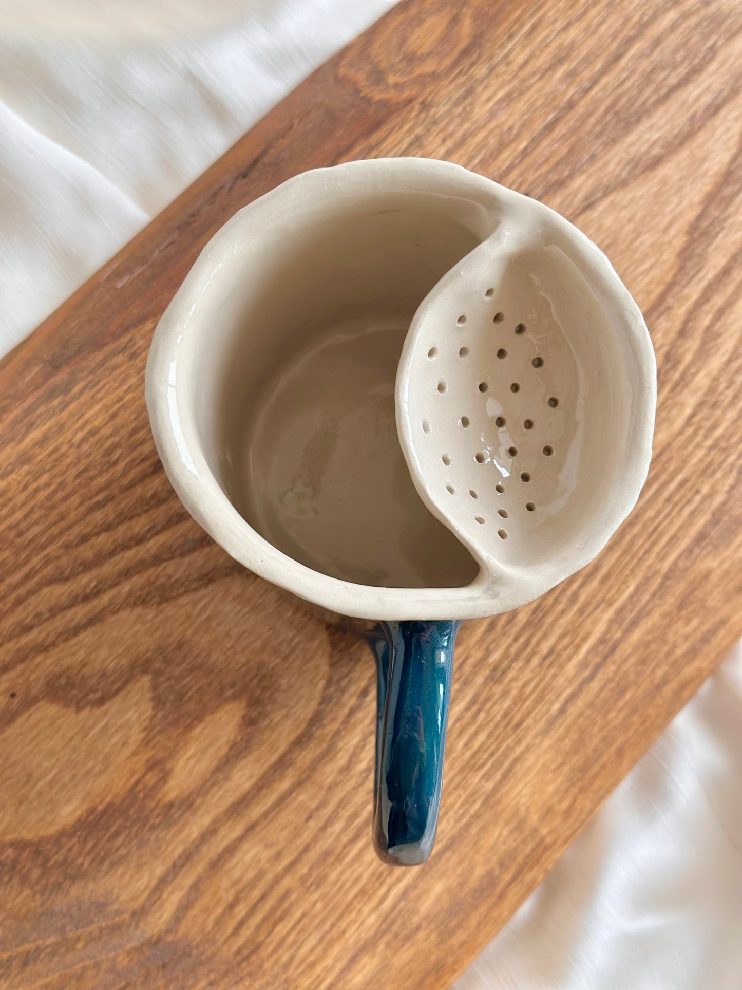 Mug en porcelaine plaqué or