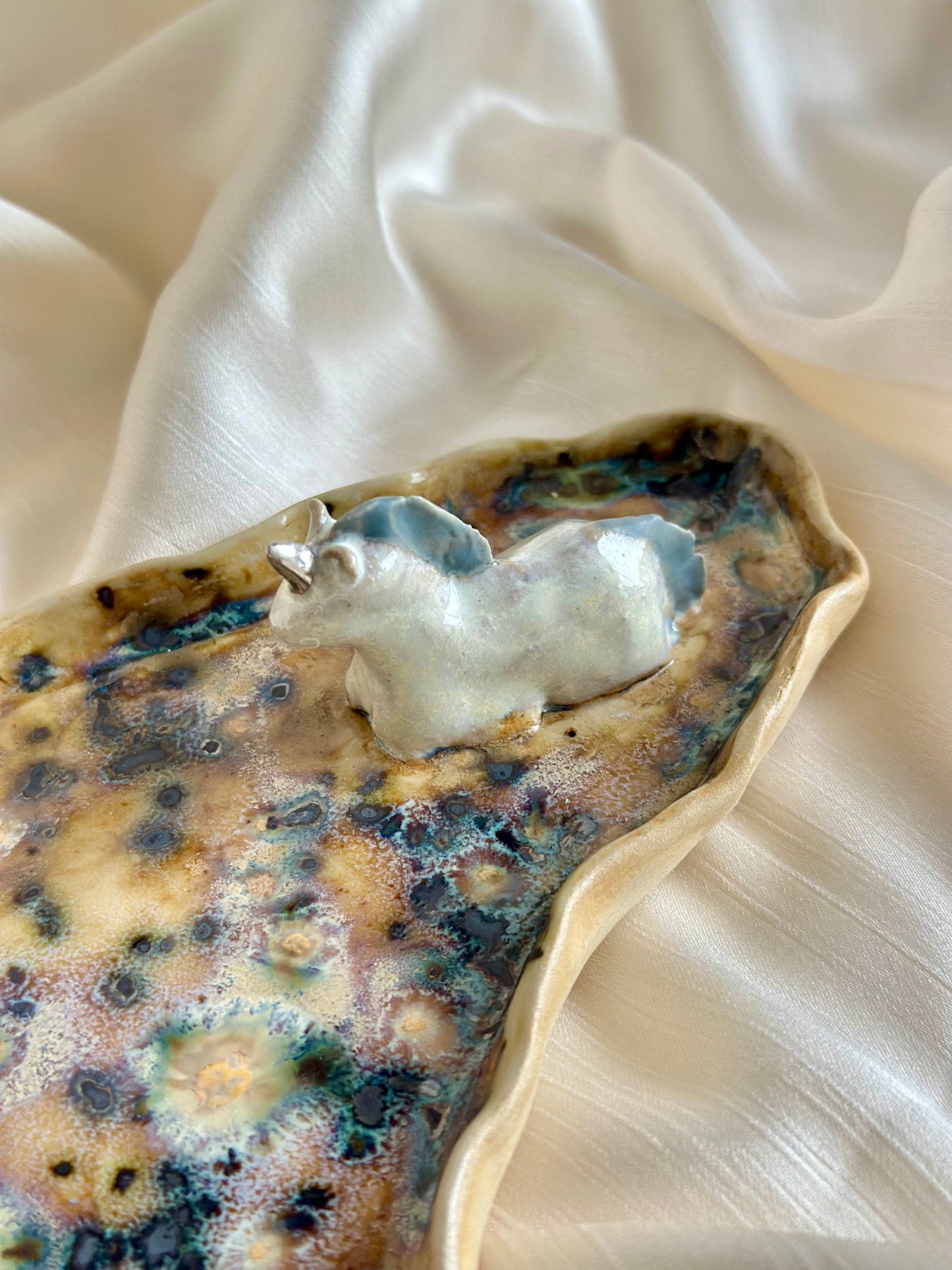 Podstawka na biżuterię z jednorożcem