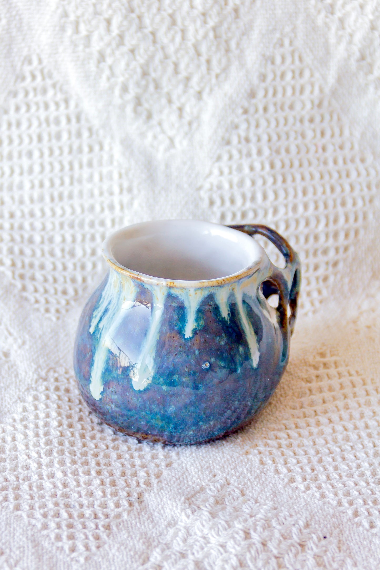 Mug en céramique "Laminari" en gris et bleu