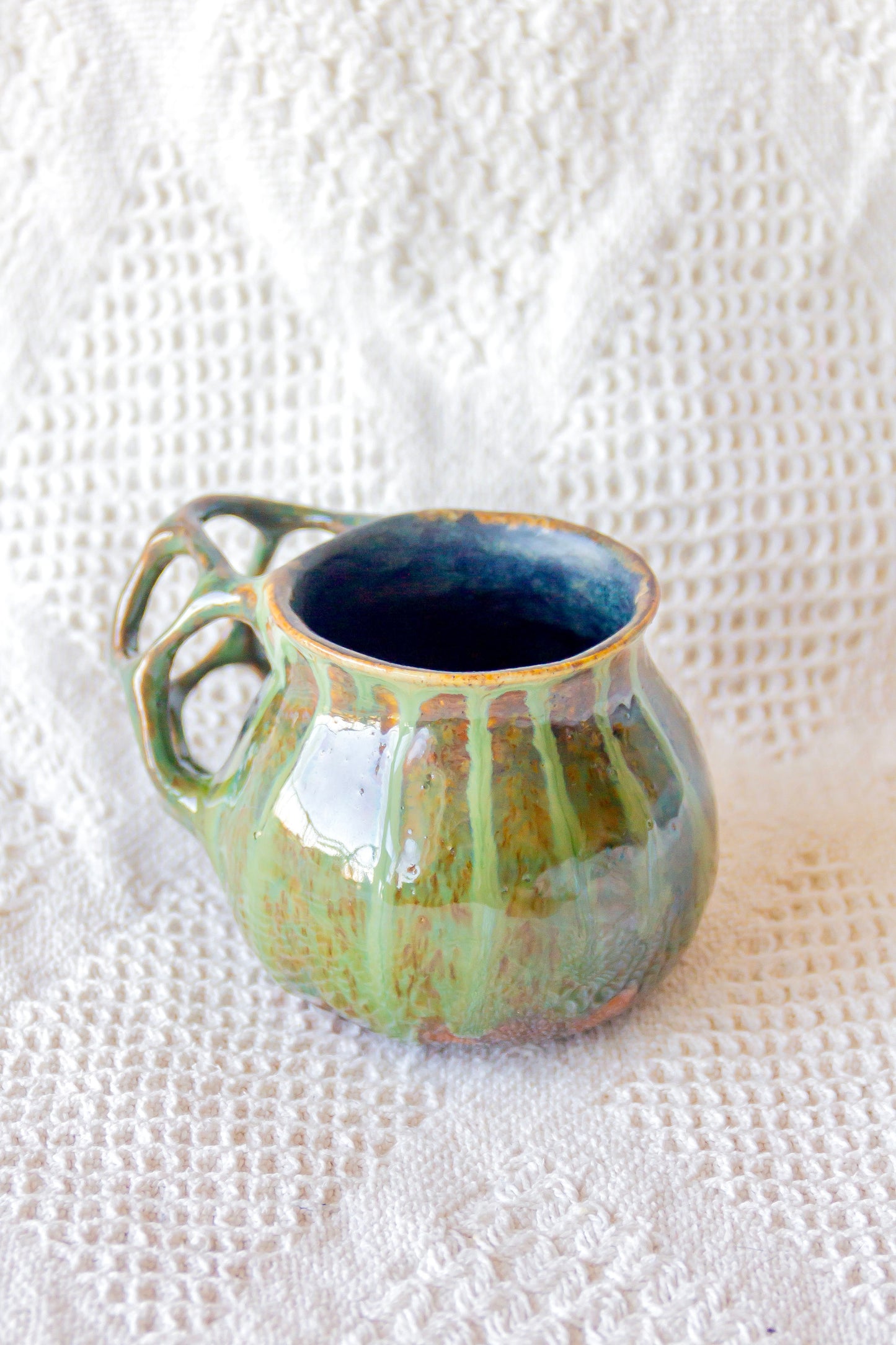 Mug en céramique "Laminari" en gris et bleu