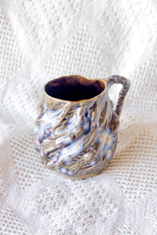 Kubek ceramiczny „Wave” czarno-szary