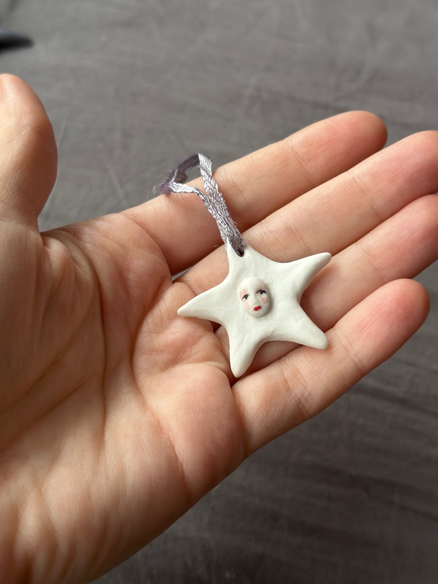 Pendentif en céramique, décoration de sapin de Noël, motifs variés