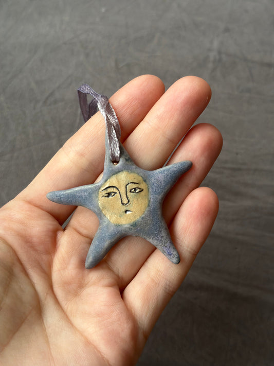 Pendentif en céramique, décoration de sapin de Noël, motifs variés