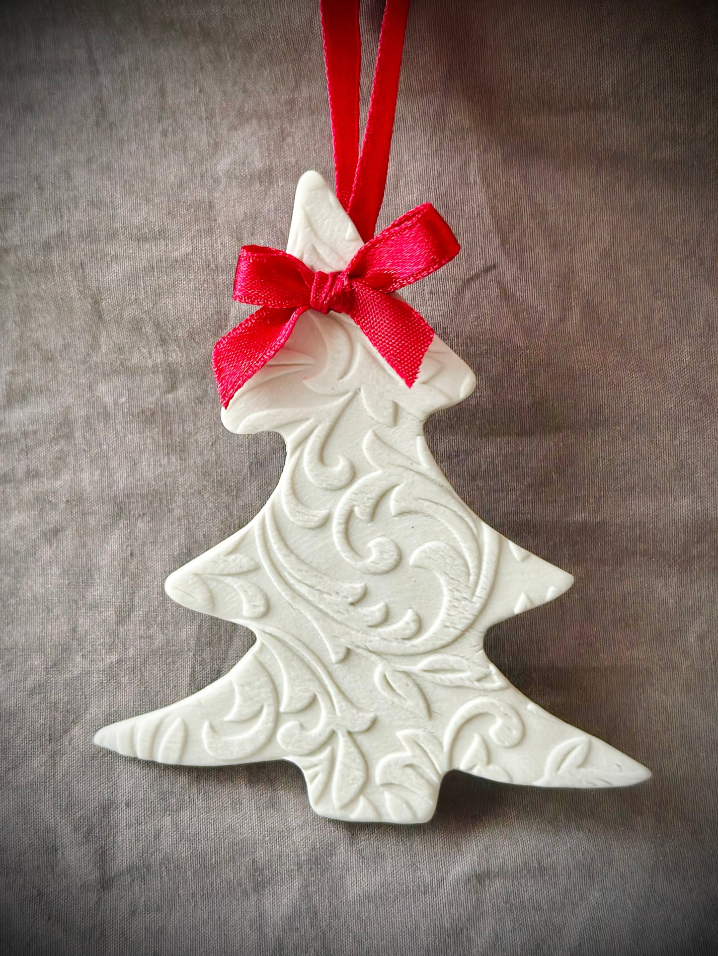 Pendentif en céramique, décoration de sapin de Noël, motifs variés