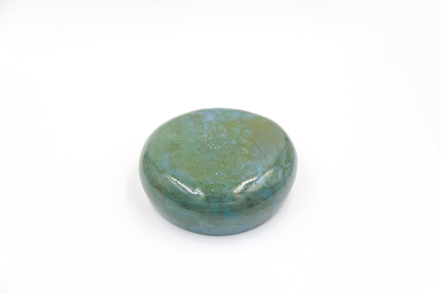 Miska ceramiczna w zielono-niebieskim kolorze